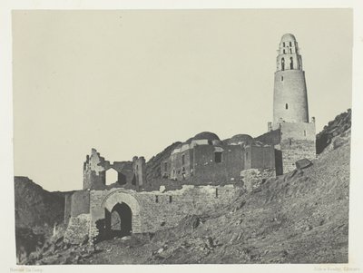 Mosque of Bellal in the Village of Bab; Nubia by Maxime Du Camp