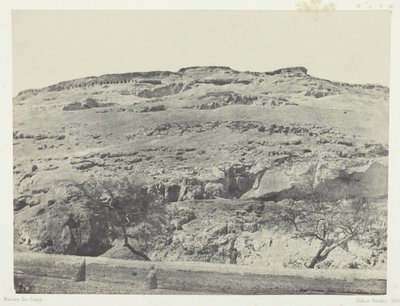 Necropolis of Ancient Lycopolis, Upper Egypt, plate 12 from the album "Egypt, Nubia, Palestine and Syria" (1852) by Maxime Du Camp