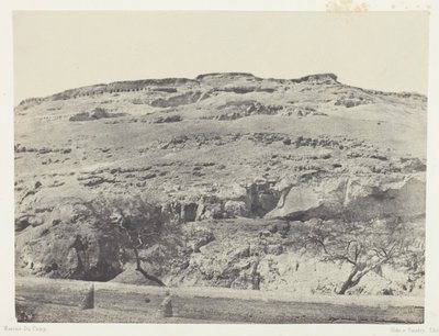 Necropolis of Ancient Lycopolis, Upper Egypt, plate 12 from the album "Egypt, Nubia, Palestine and Syria" (1852) by Maxime Du Camp