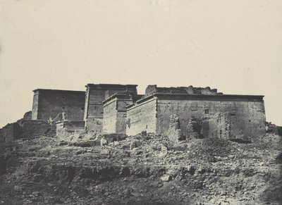 Nubie. Grand Temple of Isis, A Philoe. General view taken from the north by Maxime Du Camp