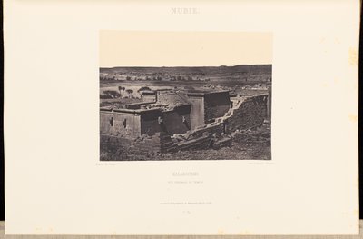 Nubia. Kalabscheh. General View of the Temple by Maxime Du Camp