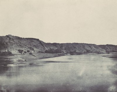 Nubia. Eastern Bank of the Nile Village of Bab. View taken south of Philae, 1850 by Maxime Du Camp