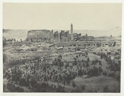 Palais de Karkak, General View of the Ruins, Taken from the East, Thebes, 1849-51, printed 1852 by Maxime Du Camp