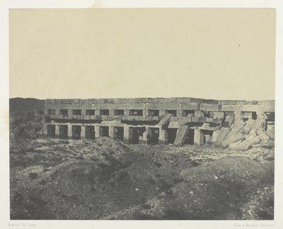 Palace of Karnak, Private Apartments of the Palace, Promenade of Thutmose III; Thebes by Maxime Du Camp