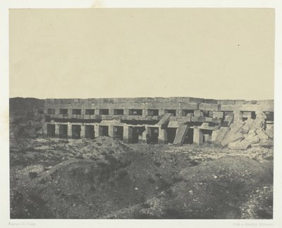 Palais de Karnak, Private Apartments of the Palace, Promenade of Thutmose III, Thebes by Maxime Du Camp