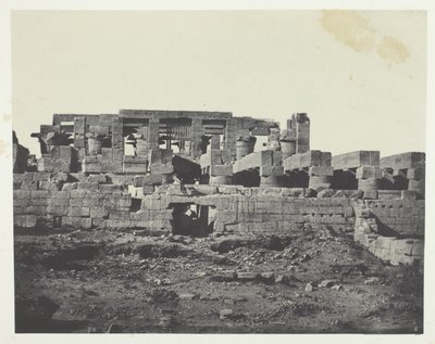 Palace of Karnak, Southern Entrance of the Hypostyle Hall; Thebes by Maxime Du Camp