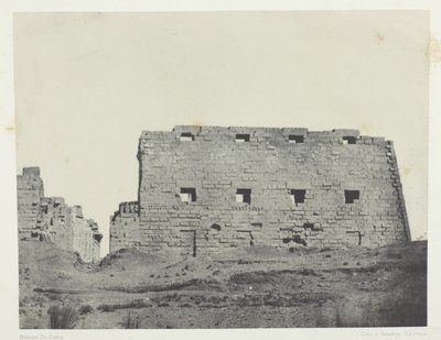 Palace of Karnak, Great Pylons of the Southwest; Thebes by Maxime Du Camp
