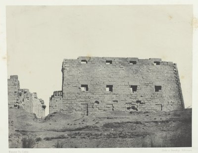 Palais de Karnak, Grands Pylones du Sud-Ouest, Thebes by Maxime Du Camp