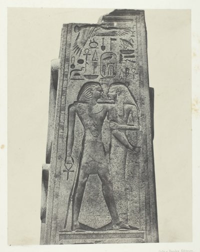 Palais de Karnak, Pilier Devant le Sanctuaire de Granit, Thebes by Maxime Du Camp