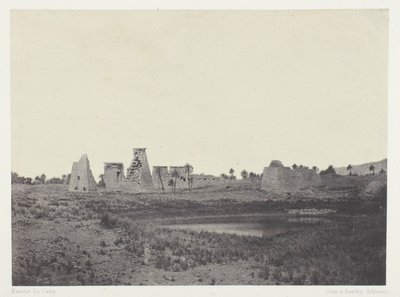 Palace of Karnak, Southern Propylaea; Thebes by Maxime Du Camp
