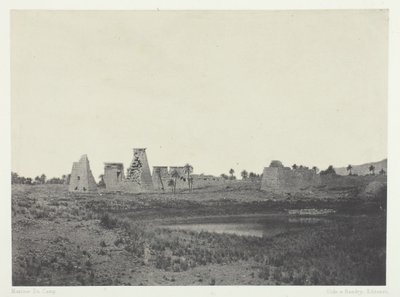 Palace of Karnak, Southern Propylons, Thebes by Maxime Du Camp