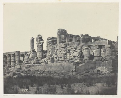 Palace of Karnak, Hypostyle Hall, Taken from the Northeast Angle; Thebes, plate 34 from the album "Egypt, Nubia, Palestine and Syria" (1852) by Maxime Du Camp
