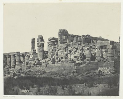 Palace of Karnak, Hypostyle Hall, Taken from the Northeast Corner, Thebes, 1849-51, printed 1852 by Maxime Du Camp