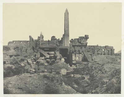 Palace of Karnak, Granite Sanctuary and Hypostyle Hall; Thebes by Maxime Du Camp