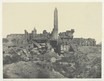 Palais de Karnak, Sanctuaire de Granit et Salle Hypostyle, Thebes, 1849-51, printed 1852 by Maxime Du Camp