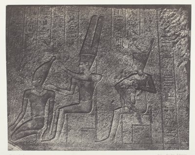 Palais de Karnak, Sculptures Exterieures du Sanctuaire de Granit; Thebes by Maxime Du Camp