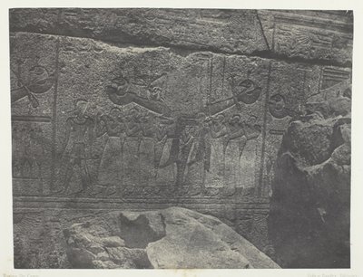 Palace of Karnak, Exterior Sculptures of the Granite Sanctuary; Thebes by Maxime Du Camp