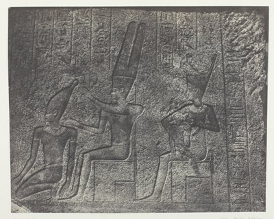 Palais de Karnak, Sculptures Exterieures du Sanctuaire de Granit; Thebes by Maxime Du Camp
