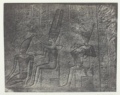 Palace of Karnak, Exterior Sculptures of the Granite Sanctuary, Thebes by Maxime Du Camp
