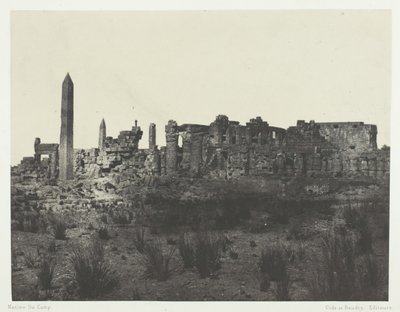 Palais de Karnak, General View of the Ruins, Taken from the North, Thebes by Maxime Du Camp