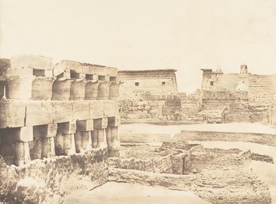 Palace and Village of Luxor, taken from the South, Thebes, 1849-50 by Maxime Du Camp