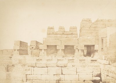 Pigeon Houses Built on the Southern Colonnade of the Palace of Amenhotep III, Luxor, Thebes by Maxime Du Camp