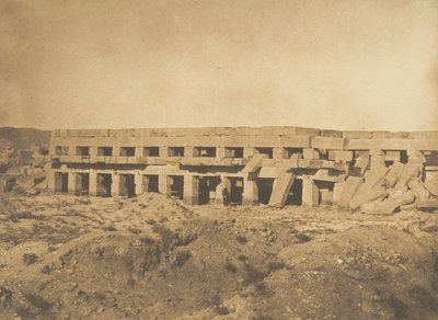 Promenade of Thutmose III - Last Galleries of the Palace of Karnak Thebes, 1849-50 by Maxime Du Camp