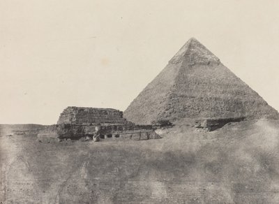 Pyramid of Chephren, Middle Egypt by Maxime Du Camp