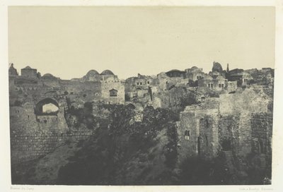 Quartier Occidental, Jerusalem, Palestine by Maxime Du Camp