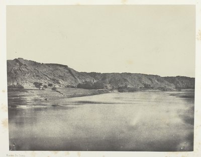 Eastern Bank of the Nile (Village of Bab), View Taken to the South of Philae; Nubia by Maxime Du Camp