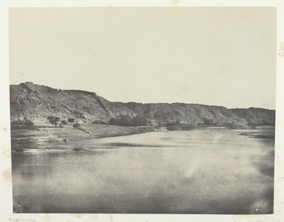 Eastern Bank of the Nile Village of Bab, View Taken to the South Philoe, Nubia, 1849-51, printed 1852 by Maxime Du Camp