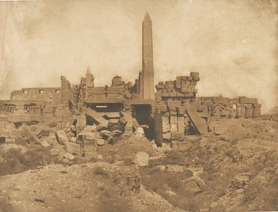 Ruins of the Palace of Karnak - View taken at the end of the Sanctuary by Maxime Du Camp