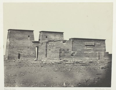 Temple of Dakkeh (Ancient Pselcis); Nubia, plate 94 from the album "Egypt, Nubia, Palestine and Syria" (1852) by Maxime Du Camp