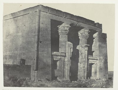 Temple of Dakkeh, Naos; Nubia, plate 95 from the album "Egypt, Nubia, Palestine and Syria" (1852) by Maxime Du Camp
