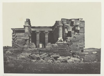 Temple of Maharakkah (Hièra Sycaminos of the Greeks); Nubia, plate 96 from the album "Egypt, Nubia, Palestine and Syria" (1852) by Maxime Du Camp