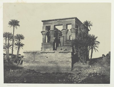 Temple Hypaethre, Philoe, Nubia by Maxime Du Camp
