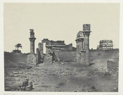 Temple of Hermontis, Upper Egypt, plate 63 from the album "Egypt, Nubia, Palestine and Syria" (1852) by Maxime Du Camp