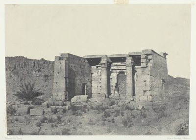 Temple de Tafeh Ancienne Taphis, Nubie by Maxime Du Camp