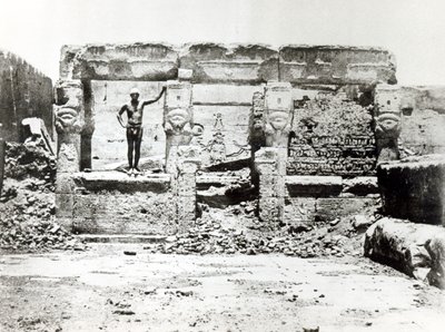 Temple of Hathor at Dendarah, 28th May 1850 by Maxime Du Camp