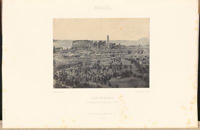 Thebes. Karnak Palace. General View of the Ruins, Taken from the East. by Maxime Du Camp