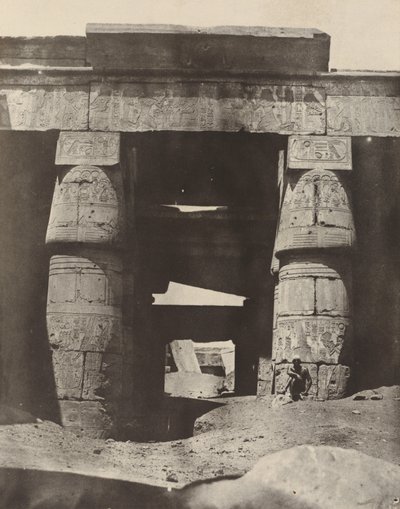 Thebes: Karnak, Portico of Temple of Khons by Maxime Du Camp