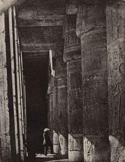 Thebes, Medinet Habu, Palace Galleries by Maxime Du Camp