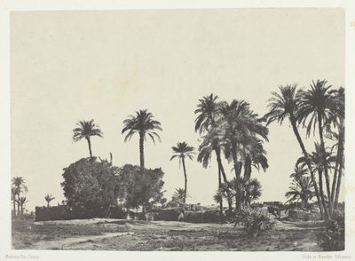 Village de Hamameh, Haute-Egypte, 1849-51, printed 1852 by Maxime Du Camp