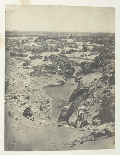 Vue Cavalière De La Seconde Cataracte, Nubie by Maxime Du Camp