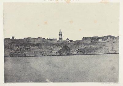 General View of Esneh, Upper Egypt, plate 64 from the album "Egypt, Nubia, Palestine and Syria" (1852) by Maxime Du Camp
