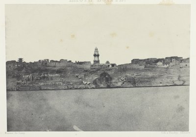 General View of Esneh, Upper Egypt, plate 64 from the album "Egypt, Nubia, Palestine and Syria" (1852) by Maxime Du Camp