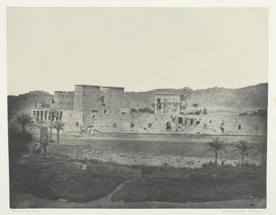 View Taken from the Island of Beghé, to the West, Philoe; Nubia, plate 68 from the album "Egypt, Nubia, Palestine and Syria" (1852) by Maxime Du Camp
