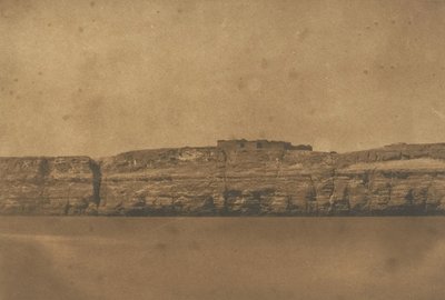 View of Djebel-el-teir and the Convent of the Poulie, 1850 by Maxime Du Camp