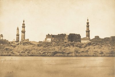 View of Girgeh and the Coastline Taken by the Nile Flood, 1849-50 by Maxime Du Camp