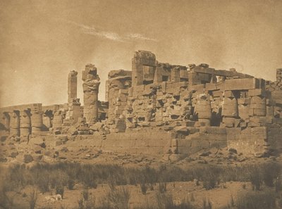 View of the Hypostyle Hall of the Palace of Karnak, taken from the N.E. corner, 1849-50 by Maxime Du Camp